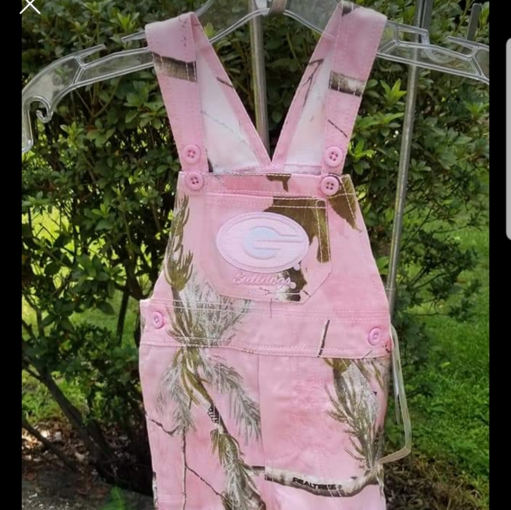 UGA University of Georgia collegiate overalls 0-3